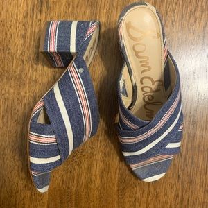 Sam Edelman Stanley blue sandal mule